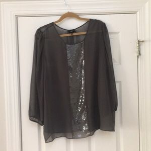 Talbots party top with sequins